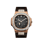 Patek Philippe Nautilus 5724R-001 Rose Gold Black Diamond Baguette Dial and Bezel