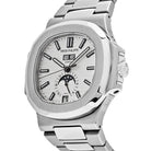 Patek Philippe Nautilus 5726/1A-010 Annual Calendar Moon Phases Stainless Steel White Dial