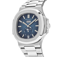 Thumbnail for Luxury Watch Patek Philippe Nautilus Annual Calendar Blue Dial 5726/1A-014 Wrist Aficionado
