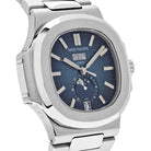 Luxury Watch Patek Philippe Nautilus Annual Calendar Blue Dial 5726/1A-014 Wrist Aficionado