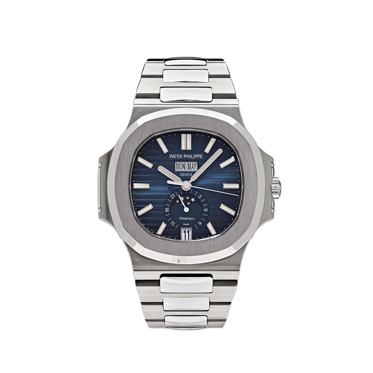 Patek Philippe Nautilus 5726/1A 'Tiffany & Co.' Stainless Steel Blue Dial Moon Phase