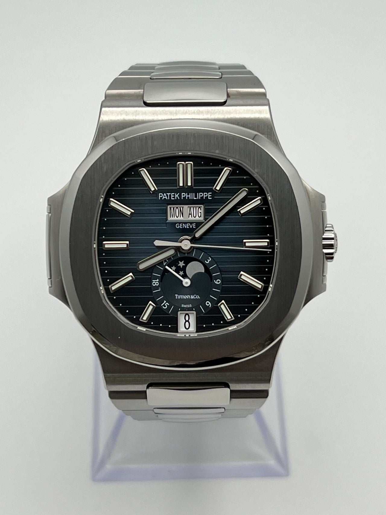 Patek Philippe Nautilus 5726/1A 'Tiffany & Co.' Stainless Steel Blue Dial Moon Phase