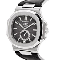 Thumbnail for Luxury Watch Patek Philippe Nautilus Annual Calendar Moon Phases 5726A-001 Wrist Aficionado