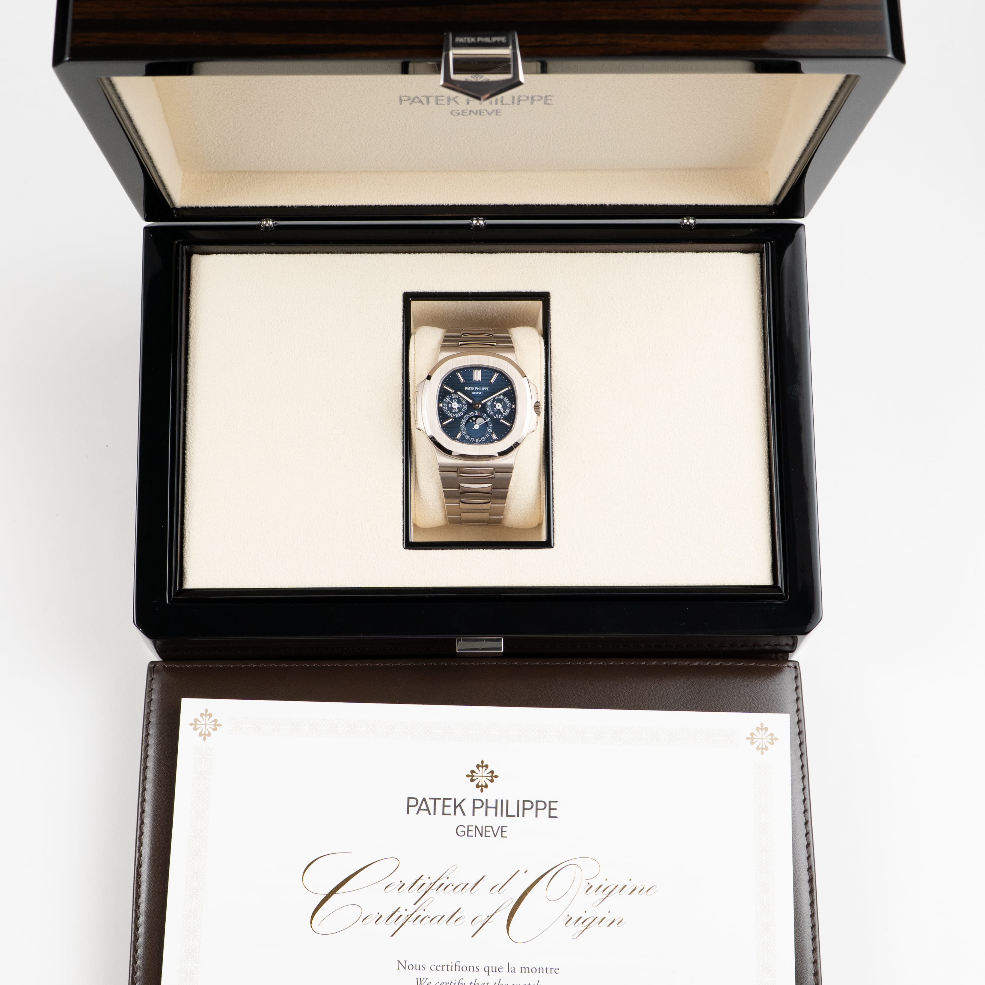 Patek Philippe Nautilus 5740/1G-001 Perpetual Calendar Moon Phases (2025)
