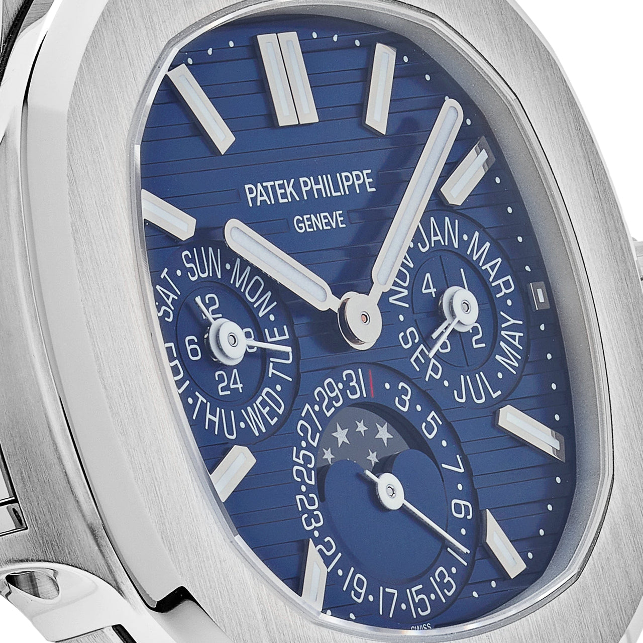 Luxury Watch Patek Philippe Nautilus Perpetual Calendar Moonphase 5740/1G-001 Wrist Aficionado
