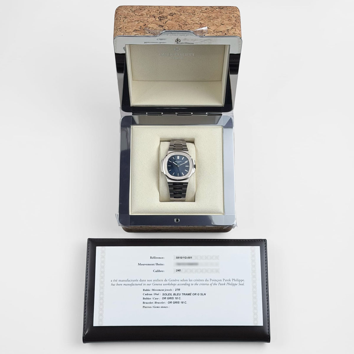 Patek Philippe Nautilus 5810/1G-001 '50th Anniversary' White Gold Blue Dial Limited Edition of 2000 (2026)