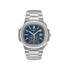 Luxury Watch Patek Philippe Nautilus 40th Anniversary White Gold Blue Dial 5976/1G-001 (2017) Wrist Aficionado