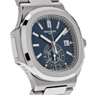 Luxury Watch Patek Philippe Nautilus 40th Anniversary White Gold Blue Dial 5976/1G-001 (2017) Wrist Aficionado