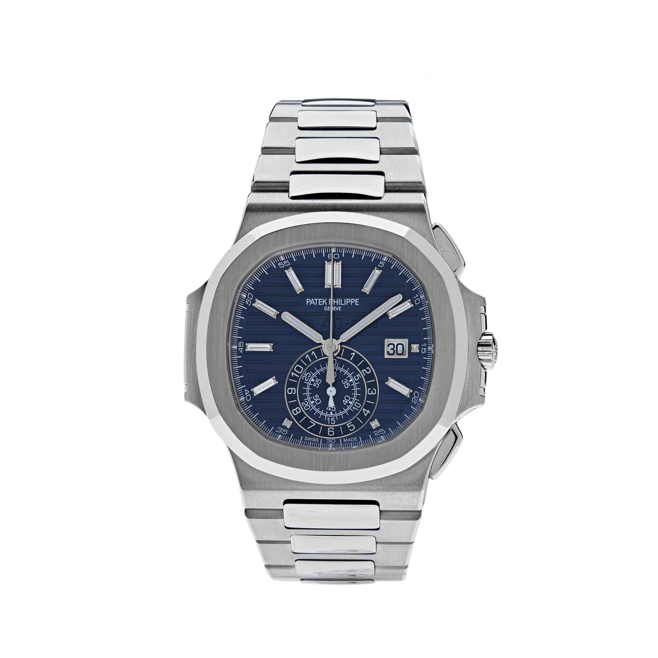 Luxury Watch Patek Philippe Nautilus 40th Anniversary White Gold Blue Dial 5976/1G-001 (2018) Wrist Aficionado