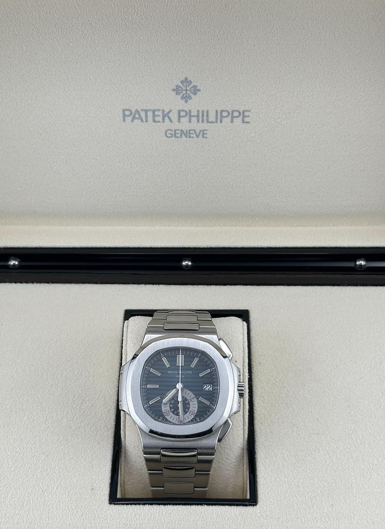 Patek Philippe Nautilus 5980/1A-001 Chronograph Stainless Steel Blue Dial