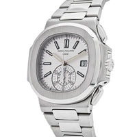 Thumbnail for Patek Philippe Nautilus 5980/1A-019 Stainless Steel Chronograph Date White Dial (2015)