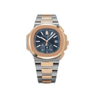 Patek Philippe Nautilus 5980/1AR-001 Chronograph Stainless Steel Rose Gold Blue Dial (2019)
