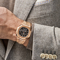 Thumbnail for Patek Philippe Nautilus 5980/1R-001 Chronograph Date Rose Gold (2021)