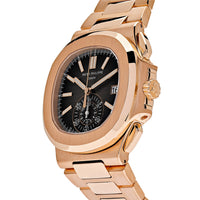 Thumbnail for Luxury Watch Patek Philippe Nautilus Chronograph Date Rose Gold 5980/1R Wrist Aficionado