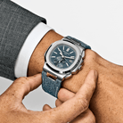 Patek Philippe Nautilus 5980/60G-001 'Denim' Flyback Chronograph White Gold Blue-Gray Dial (2024)