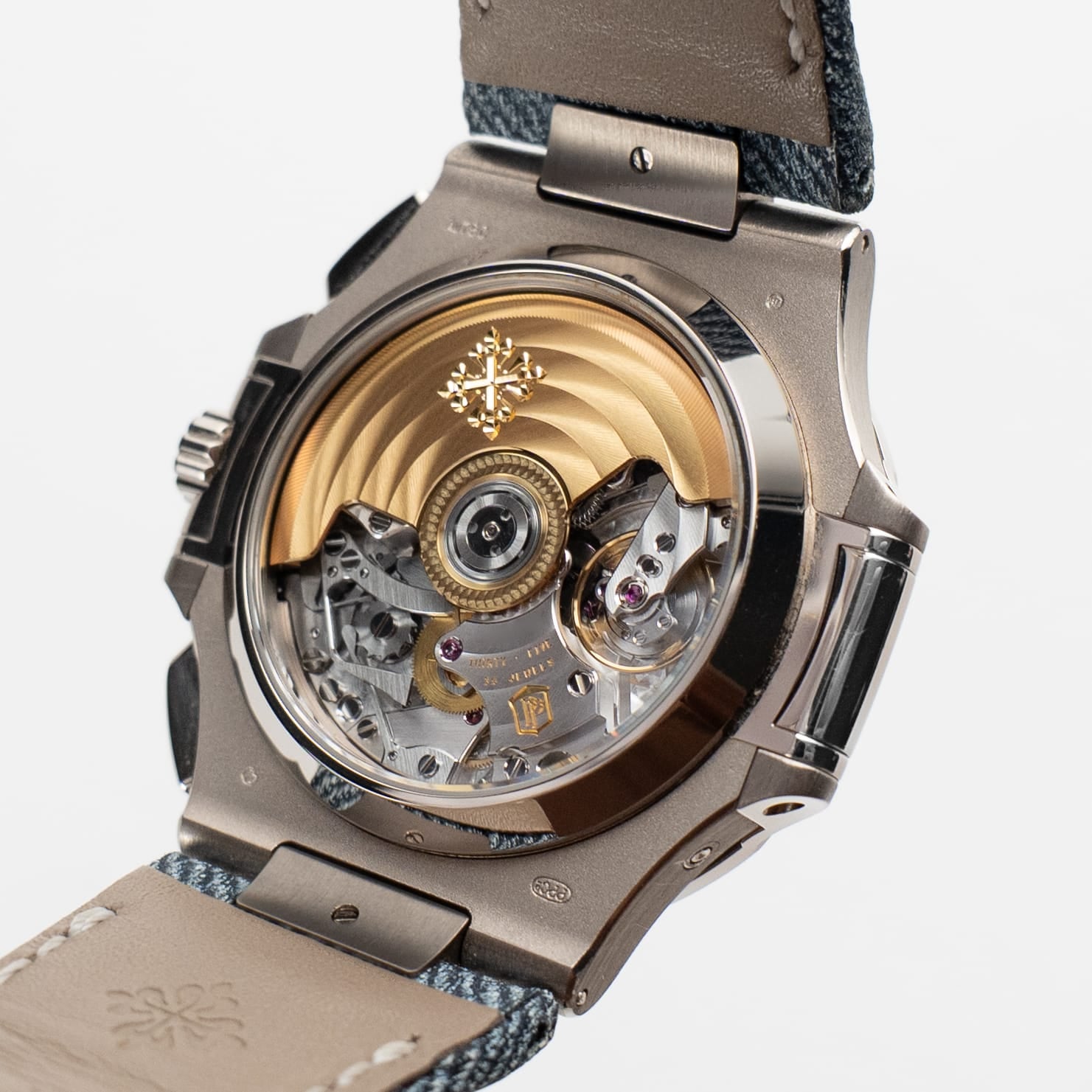 Patek Philippe Nautilus 5980/60G-001 'Denim' Flyback Chronograph White Gold Blue-Gray Dial (2024)