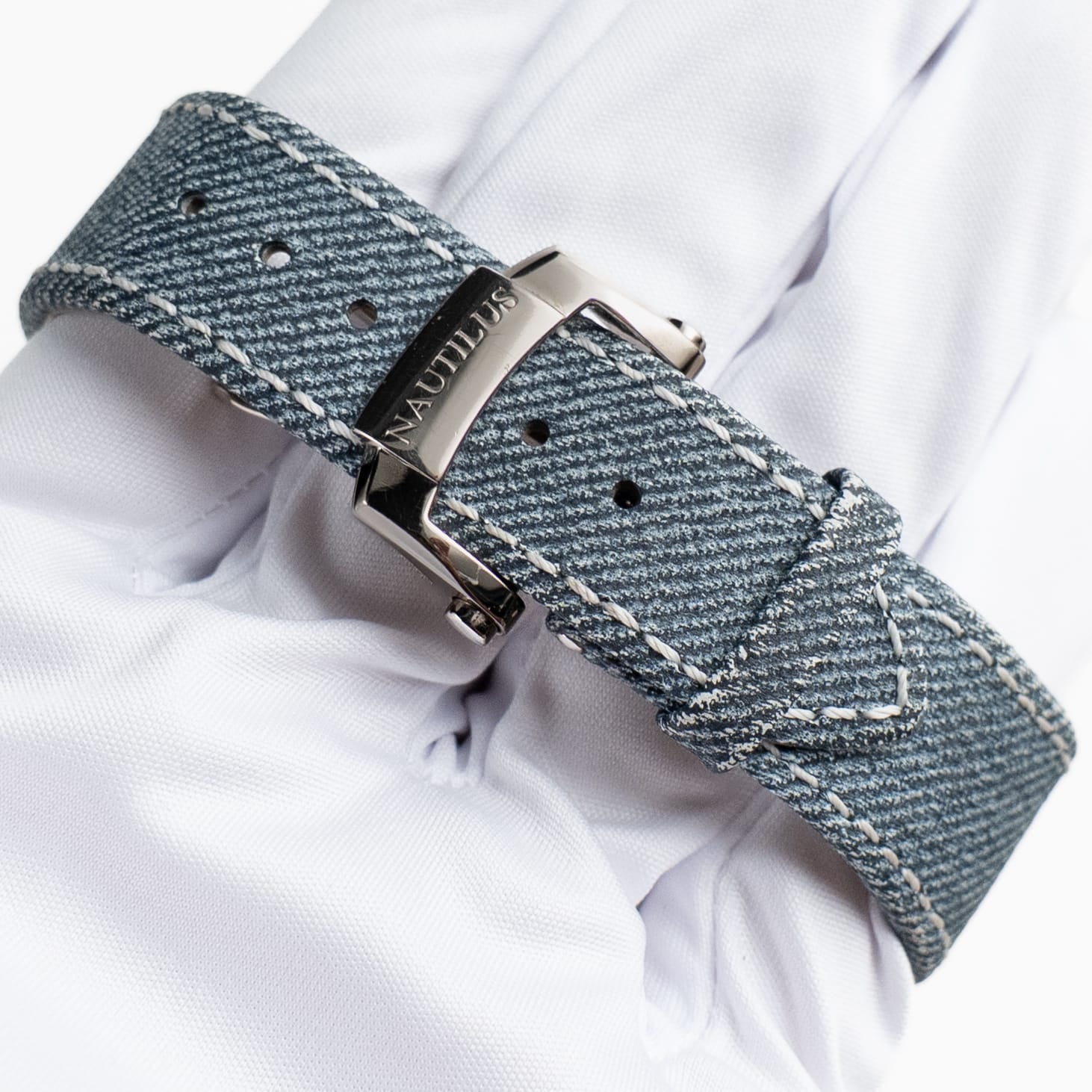 Patek Philippe Nautilus 5980/60G-001 'Denim' Flyback Chronograph White Gold Blue-Gray Dial (2024)