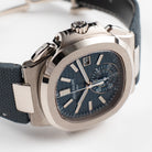 Patek Philippe Nautilus 5980/60G-001 'Denim' Flyback Chronograph White Gold Blue-Gray Dial (2025)