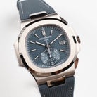 Patek Philippe Nautilus 5980/60G-001 'Denim' Flyback Chronograph White Gold Blue-Gray Dial (2025)