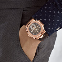 Patek Philippe Nautilus 5980R 001 Chronograph Date Rose Gold 2023 Wrist Aficionado