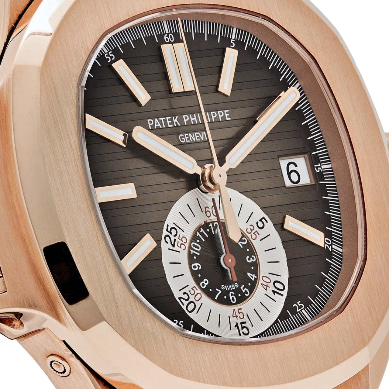 Patek Philippe Nautilus 5980R-001 Chronograph Date Rose Gold Brown Dial (2016)