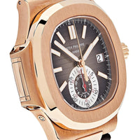 Thumbnail for Patek Philippe Nautilus 5980R-001 Flyback Chronograph Date Rose Gold Black Brown Dial (2019)