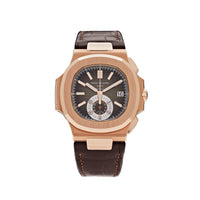 Thumbnail for Luxury Watch Patek Philippe Nautilus Chronograph Date Tiffany Dial 5980R-001 Wrist Aficionado