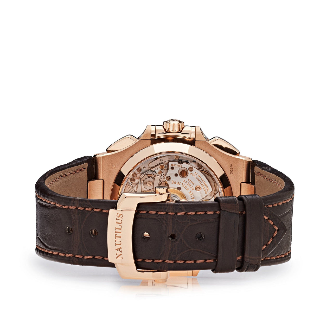 Luxury Watch Patek Philippe Nautilus Chronograph Date Tiffany Dial 5980R-001 Wrist Aficionado