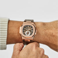 Thumbnail for Patek Philippe Nautilus 5980R-001 'Tiffany & Co' Chronograph Date Rose Gold (2022)