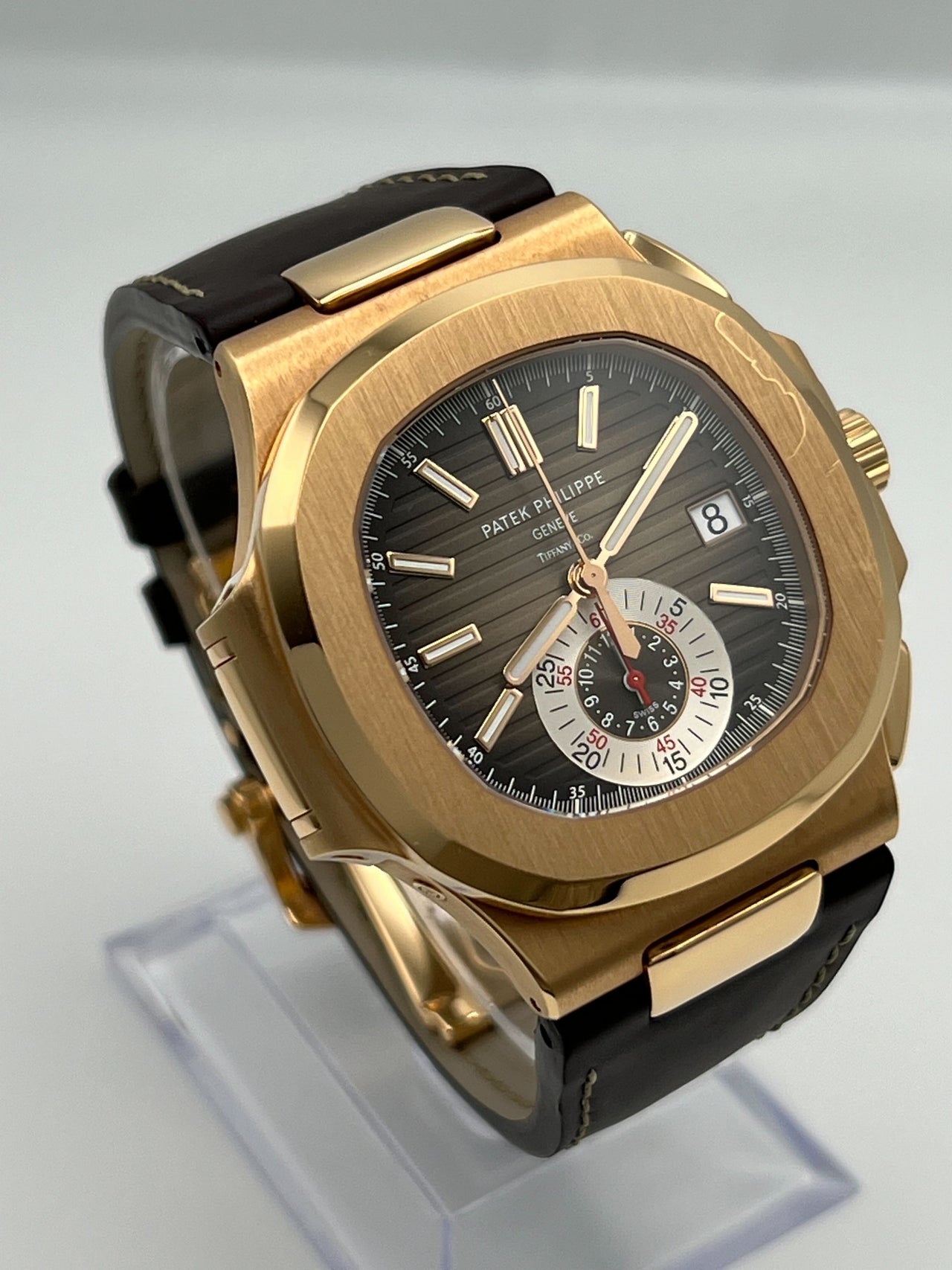 Patek Philippe Nautilus 5980R 'Tiffany & Co' Rose Gold Chronograph Date