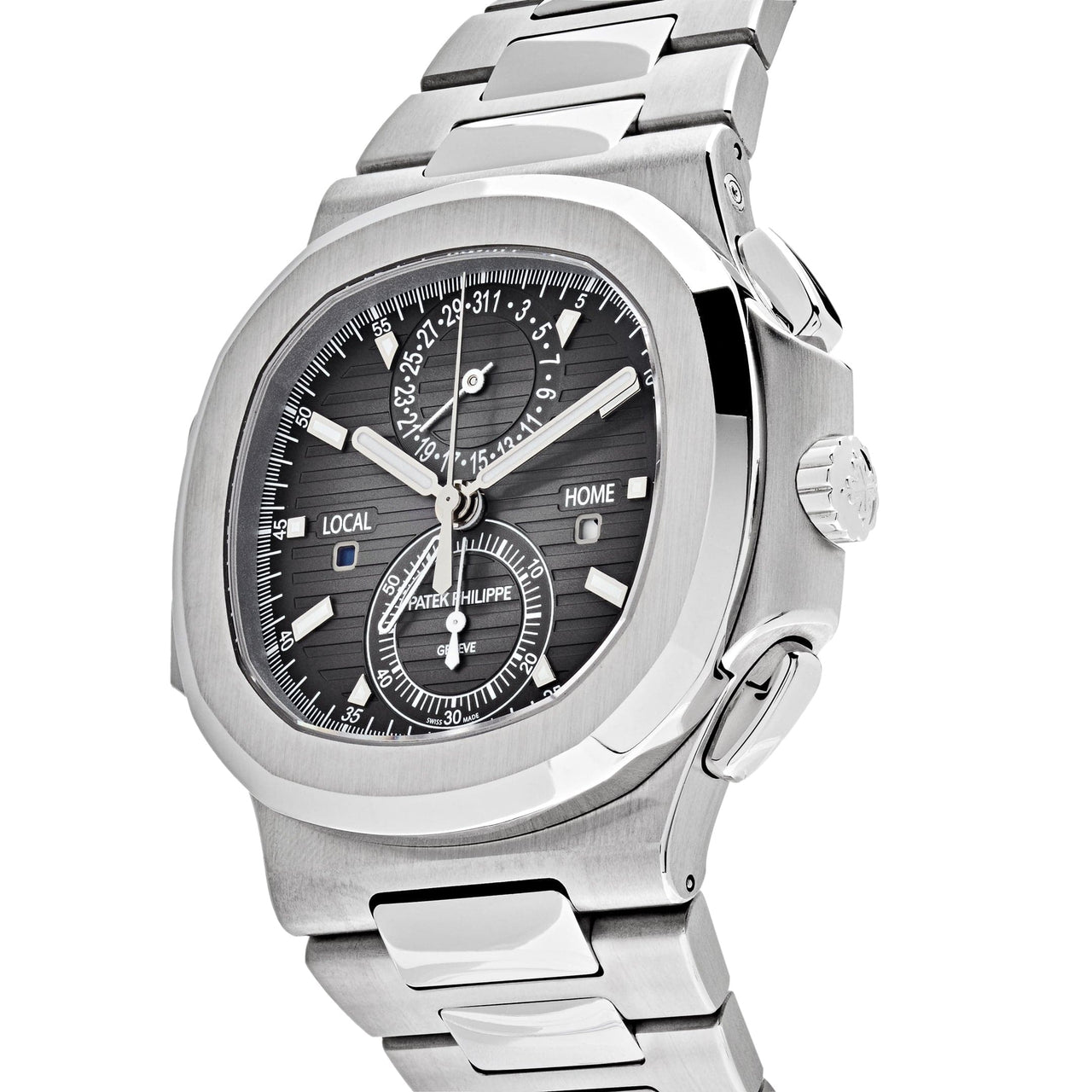 Luxury Watch Patek Philippe Nautilus Travel Time Chronograph 5990/1A-001 (2018) Wrist Aficionado