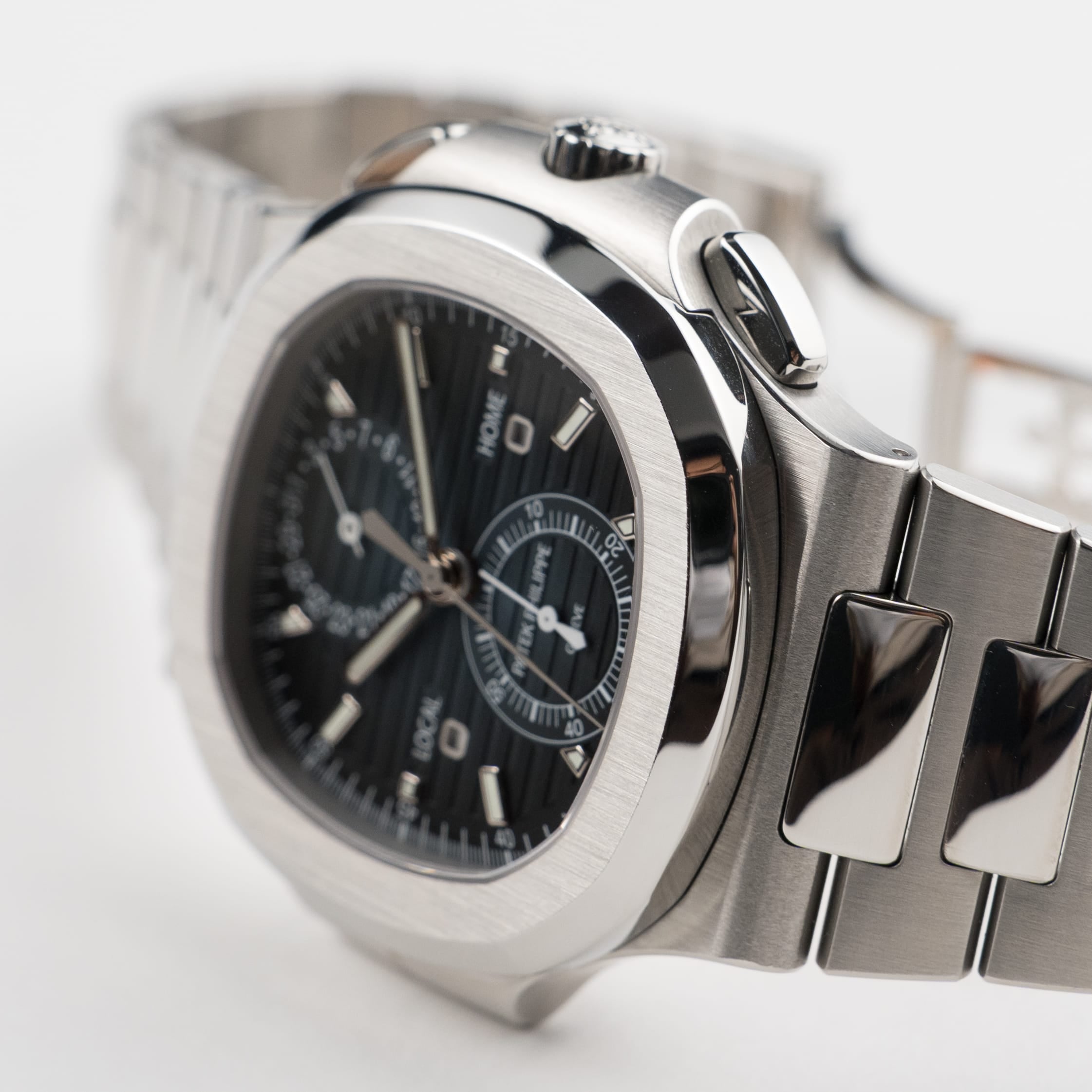 Patek Philippe Nautilus 5990/1A-011 'Travel Time' Flyback Chronograph Stainless Steel Blue Dial (2024)