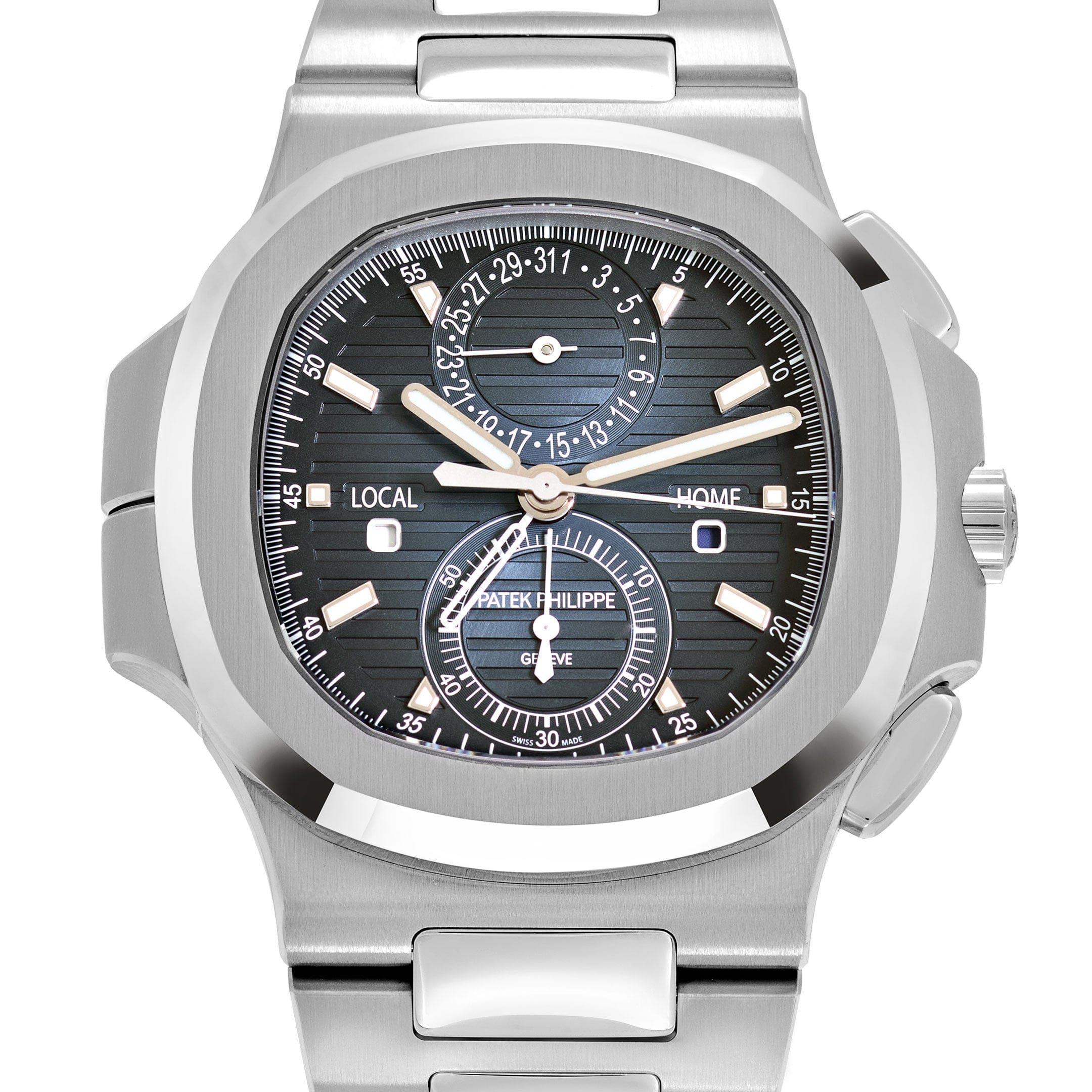 Patek Philippe Nautilus 5990/1A-011 'Travel Time' Flyback Chronograph Stainless Steel Blue Dial (2025)
