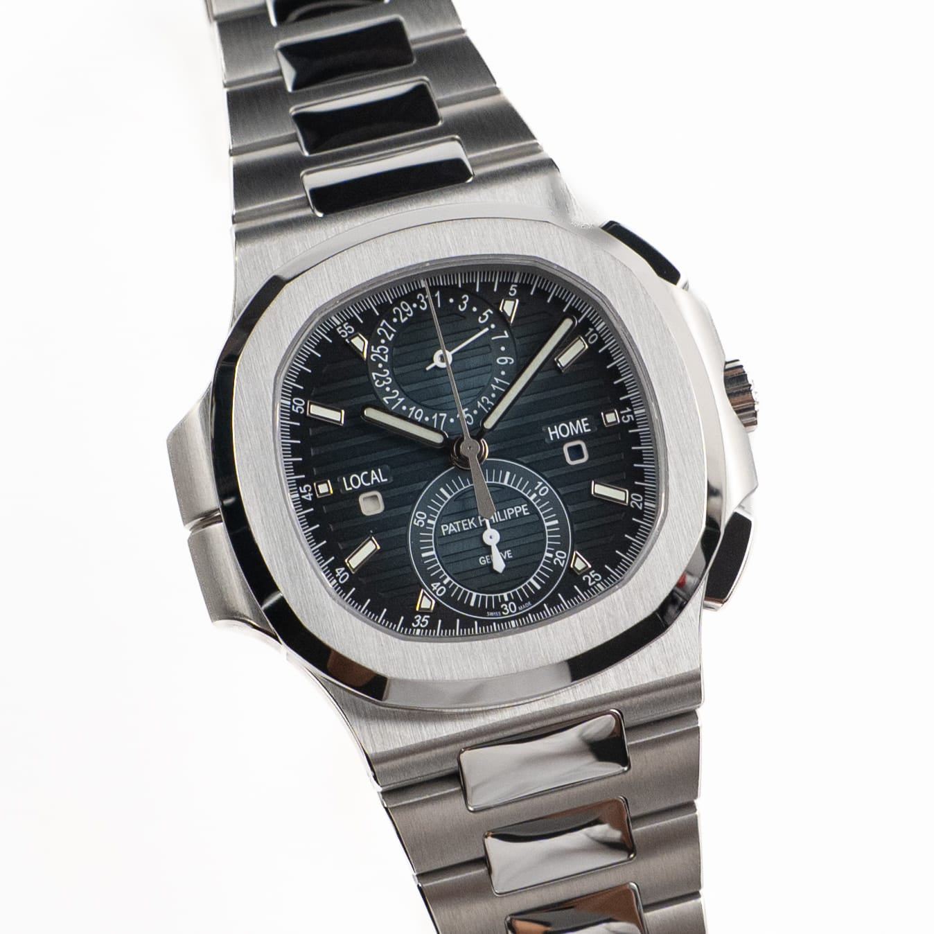 Patek Philippe Nautilus 5990/1A-011 'Travel Time' Flyback Chronograph Stainless Steel Blue Dial (2025)