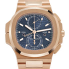 Patek Philippe Nautilus 5990/1R-001 Travel Time Flyback Chronograph Rose Gold Blue Dial (2024)
