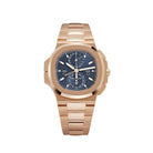 Patek Philippe Nautilus 5990/1R-001 Travel Time Flyback Chronograph Rose Gold Blue Dial (2024)