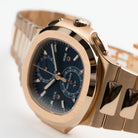 Patek Philippe Nautilus 5990/1R-001 Travel Time Flyback Chronograph Rose Gold Blue Dial (2024)