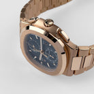 Patek Philippe Nautilus 5990/1R-001 Travel Time Flyback Chronograph Rose Gold Blue Dial (2024)