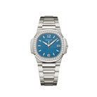 Patek Philippe Nautilus 7010/1G-013 'Ladies' White Gold Blue Dial Diamond Bezel (2025)