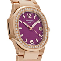 Thumbnail for Patek Philippe Nautilus 7010/1R-013 'Ladies' Quartz Rose Gold Purple Diamond Bezel