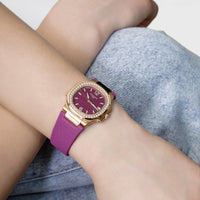 Thumbnail for Patek Philippe Nautilus 7010R-013 'Ladies' Rose Gold Purple Dial Diamond Bezel (2023)