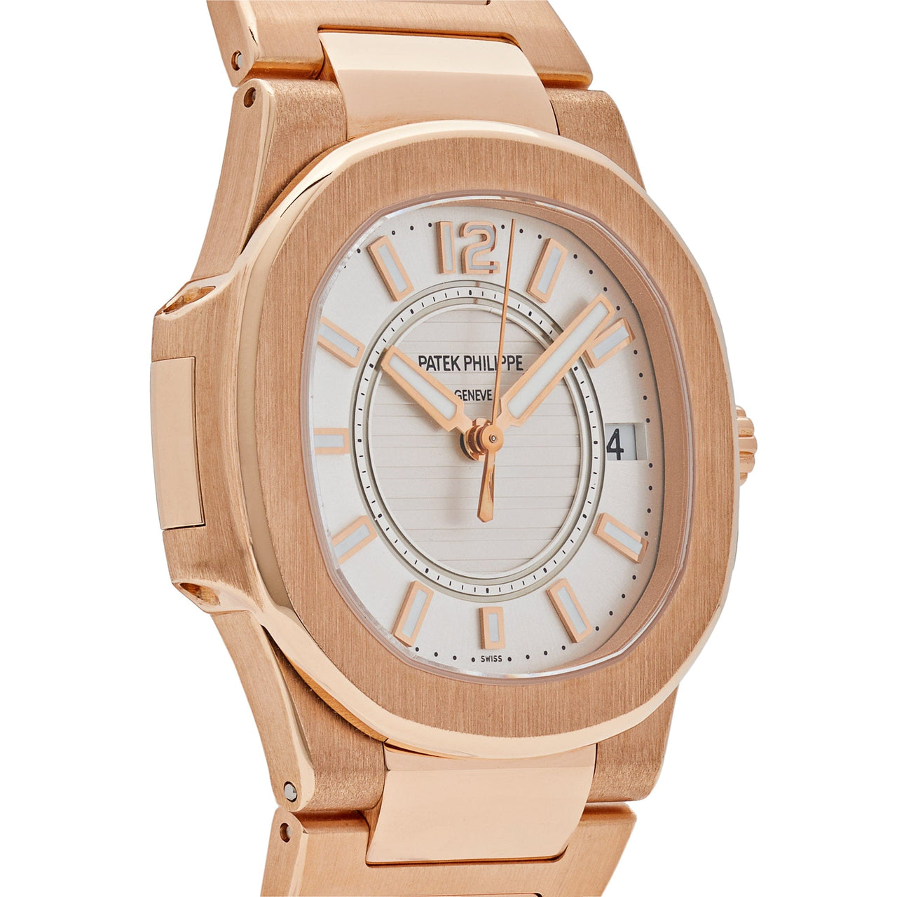 Luxury Watch Patek Philippe Nautilus Rose Gold 33mm 7011/1R-001 Wrist Aficionado