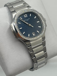 Thumbnail for Luxury Watch Patek Philippe Nautilus Ladies Blue Dial Diamond Bezel 7118/1200A-001 Wrist Aficionado