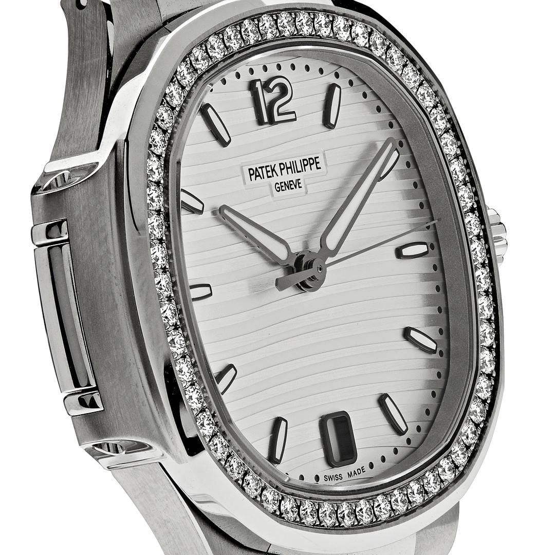 Patek Philippe Nautilus 7118 1200A 010 Ladies Stainless Steel Silver Wrist Aficionado