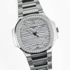 Patek Philippe Nautilus 7118/1200A-010 'Ladies' Stainless Steel Silver Dial Diamond Bezel (2024)