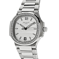 Thumbnail for Patek Philippe Nautilus 7118/1200A-010 'Ladies' Stainless Steel Silver Dial Diamond Bezel (2024)