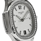 Patek Philippe Nautilus 7118/1200A-010 'Ladies' Stainless Steel Silver Dial Diamond Bezel