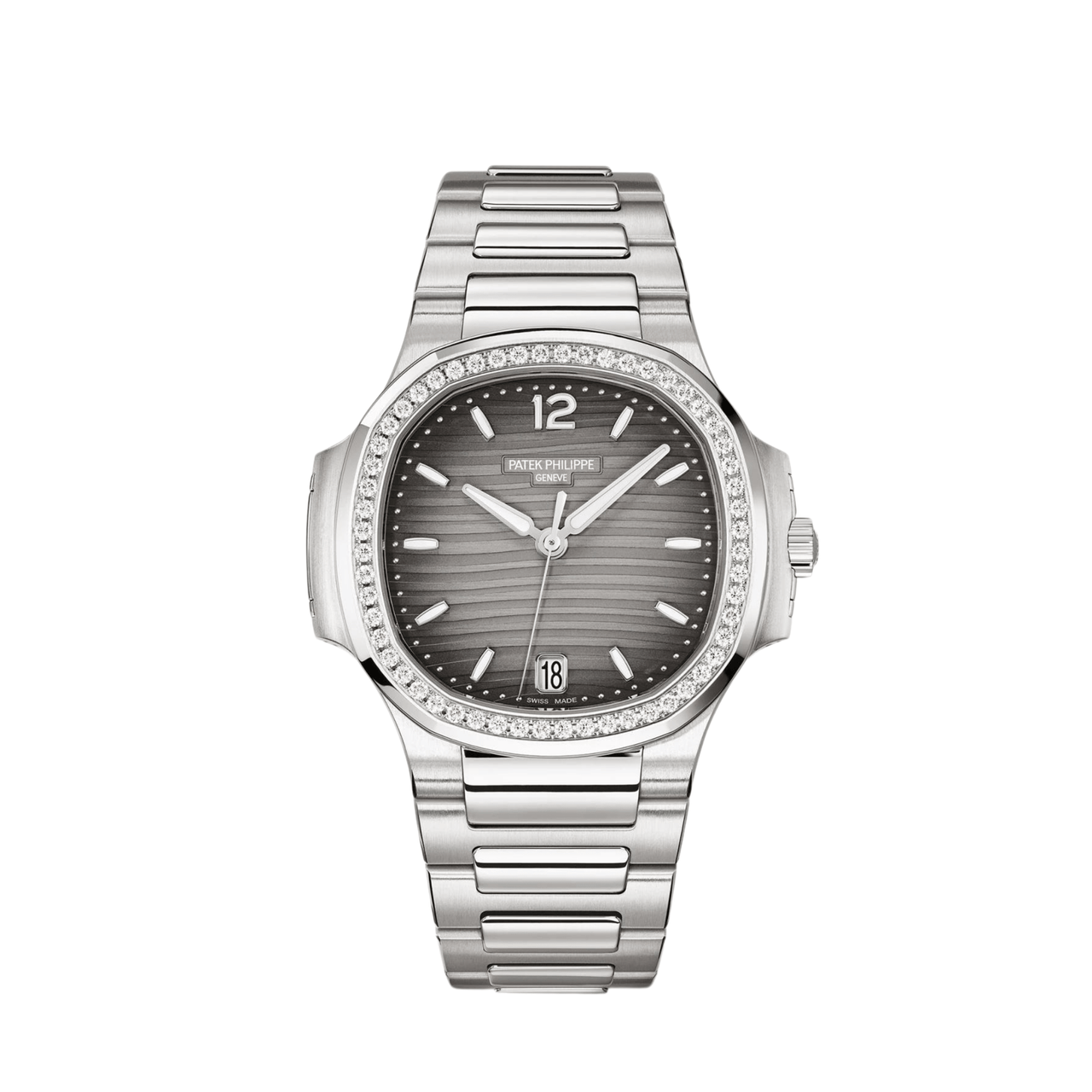 Patek Philippe Nautilus 7118/1200A-011 Ladies' Gray Dial Diamond Bezel (2023)