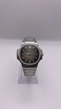 Thumbnail for Patek Philippe Nautilus 7118/1200A-011 Ladies' Stainless Steel Gray Dial Diamond Bezel