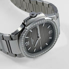Patek Philippe Nautilus 7118/1200A-011 'Ladies' Stainless Steel Grey Dial Diamond Bezel (2024)